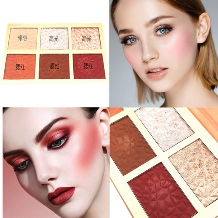 High Quality Custom Logo Makeup Face Pigment Blusher Powder Matte Face Makeup Highlight and Blush