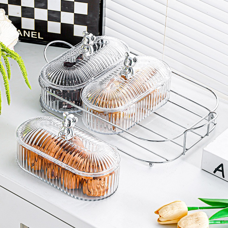 Bamboo Lid Glass Canister for Preserving Freshness in Hotel Catering