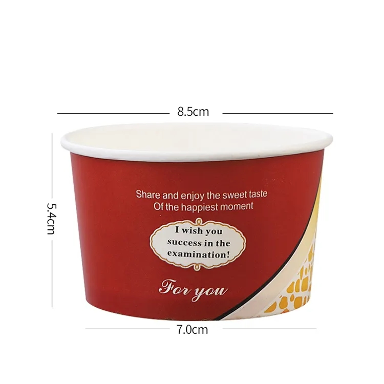 Thickened Yogurt Cup Ice Cream Paper Bowl Packaged Bowl