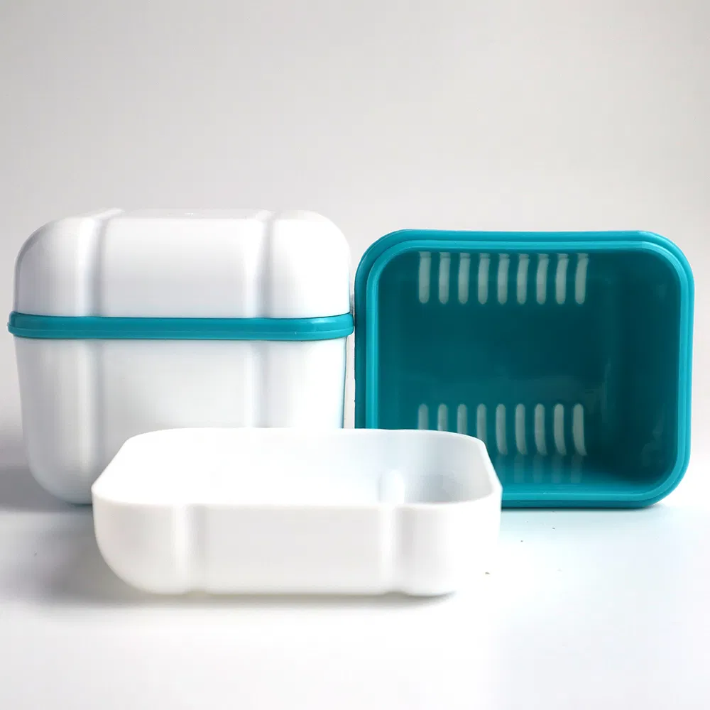 Colorful PP Denture Storage Box for Personal Hygiene