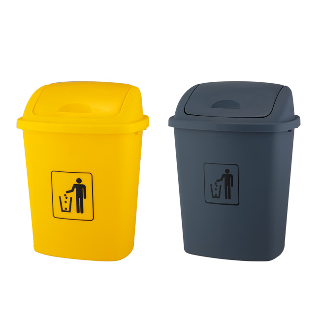 Уличная пластиковая урна с крышкой 30/45/60 литров