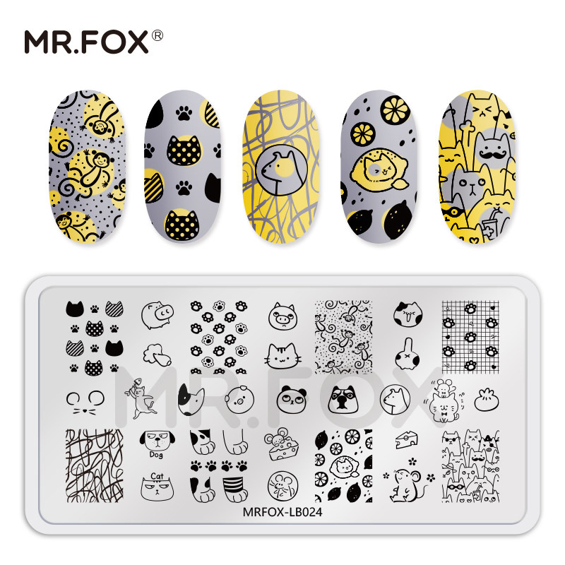 Newest Series Rectangular Style Stamping Nail Art Plate