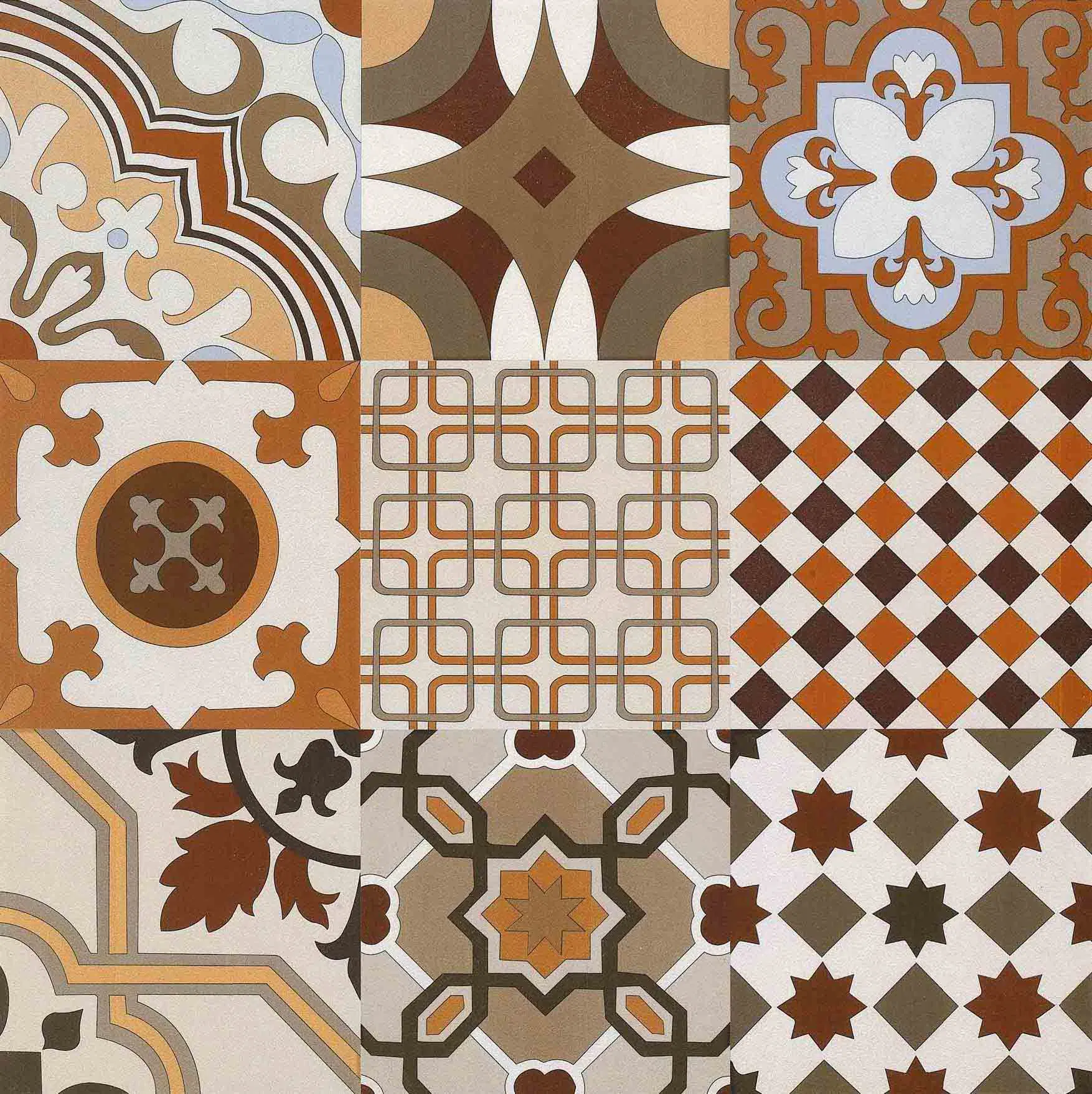 60*60 Rustiic Decoration Tile for Floor and Wall Decoration No Slip Endurable Spanish Style Sh6h0030/31/77