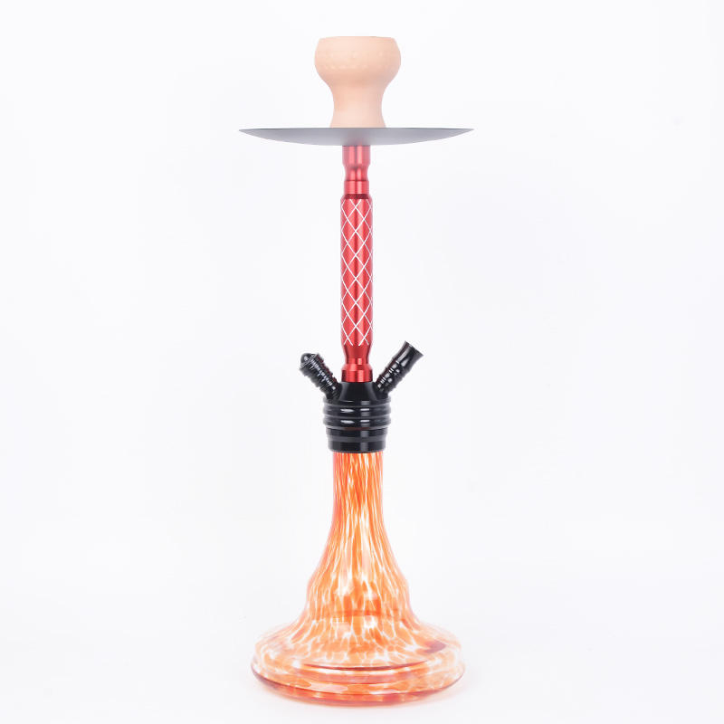 Hookah Factory Double Pipe Hookah Aluminum Set Bar Medium Size Shisha