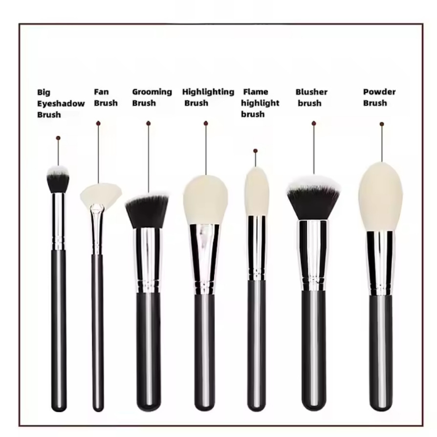 15 PCS Luxury Private Label Professional Goat Hair Cosmetic Makeup Brush Set