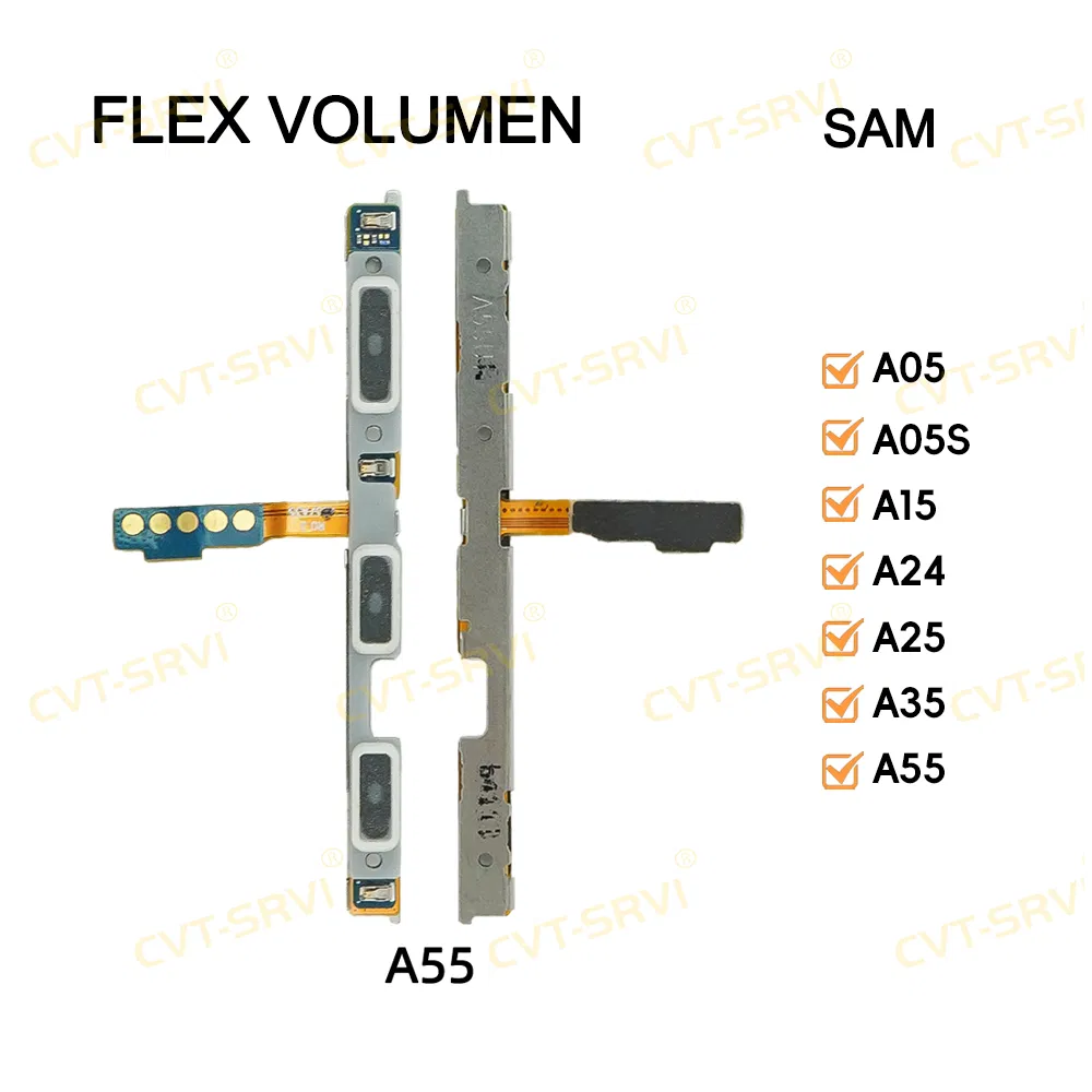 Шлейф гибкий CVT-Srvi для Samsung A55, A35, A25, A24, A05