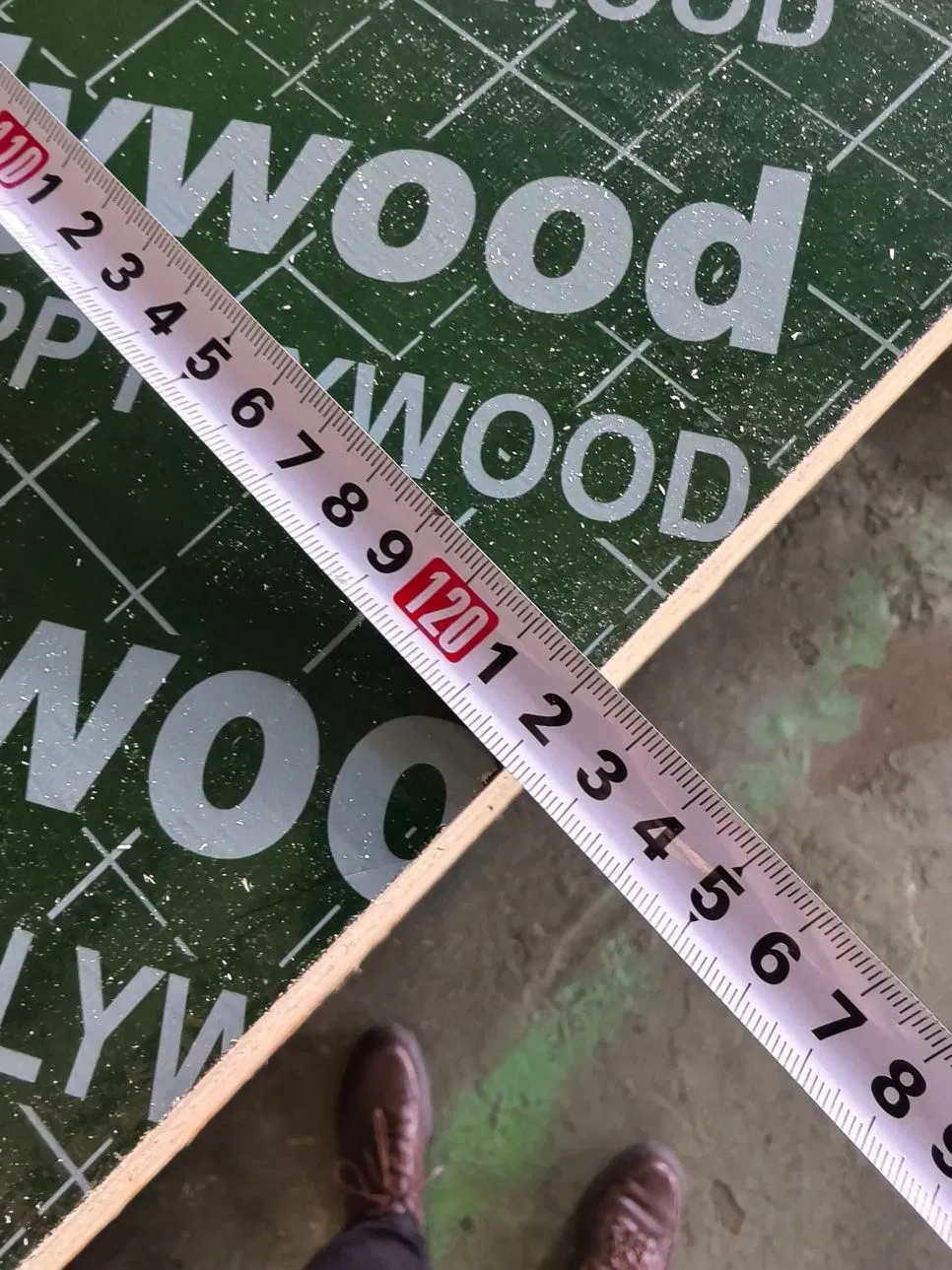 Marine 18mm Green PVC Plastic Film Faced Plywood Sheet for Concrete Form Shuttering Board