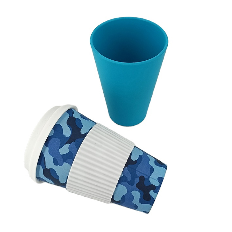 Wholesale Biodegradable Bamboo Fiber Melamine Eco Friendly Coffee Drinking Mug Cup