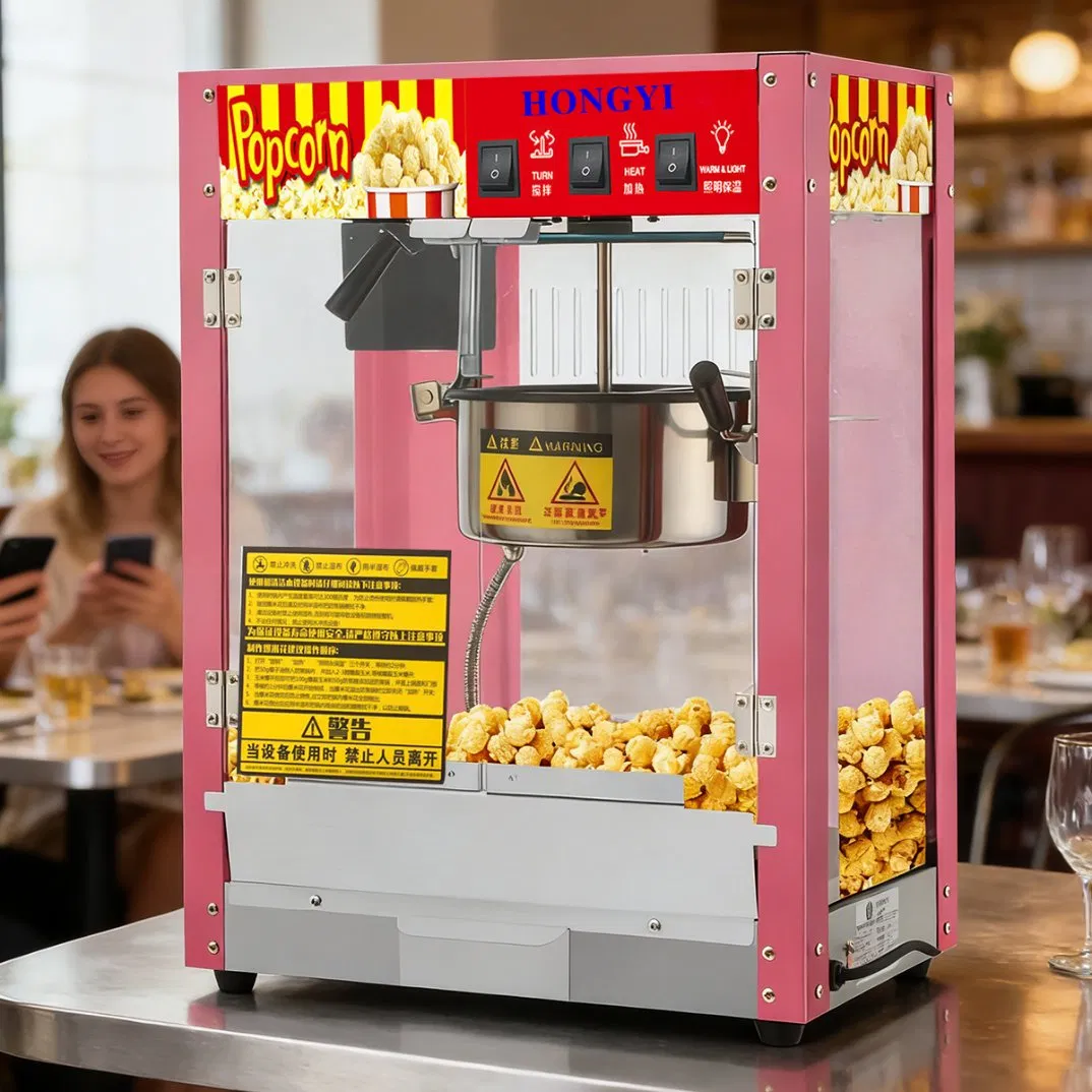 Wholesale Price Multi-Functional and Practical Automatic Popcorn Machine with Stirring Function.