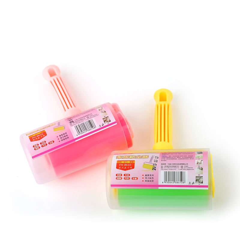 Household 10cm Adhesive Pet Hair Remover Clothes Dust Cleaning Sticky Washable Reusable Gel Silicone Lint Roller