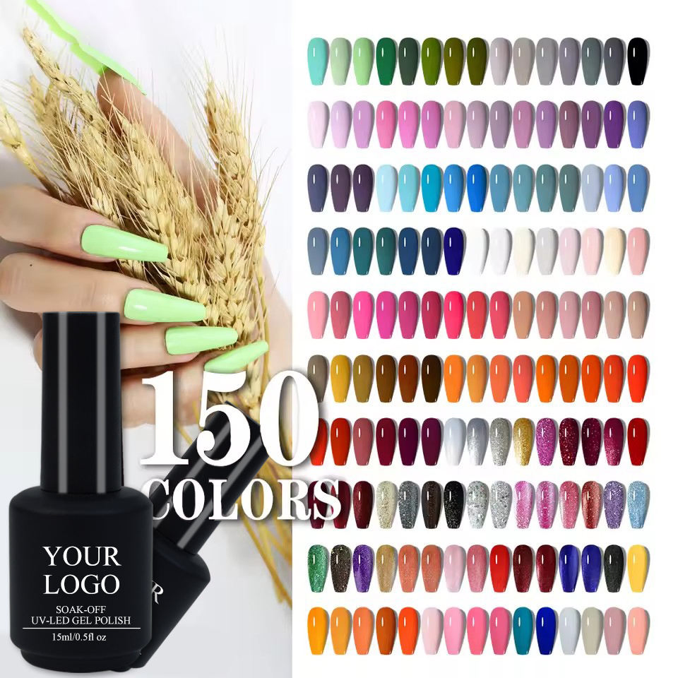 15ml Bottle Vegan Non-Toxic Eco-Friendly Private Labe Gel Polish