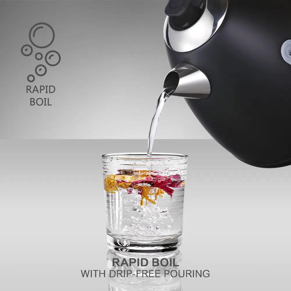 Luxury Stainless Steel Temperature Control Kettle 1.7L Smart Cordless Electric Kettle