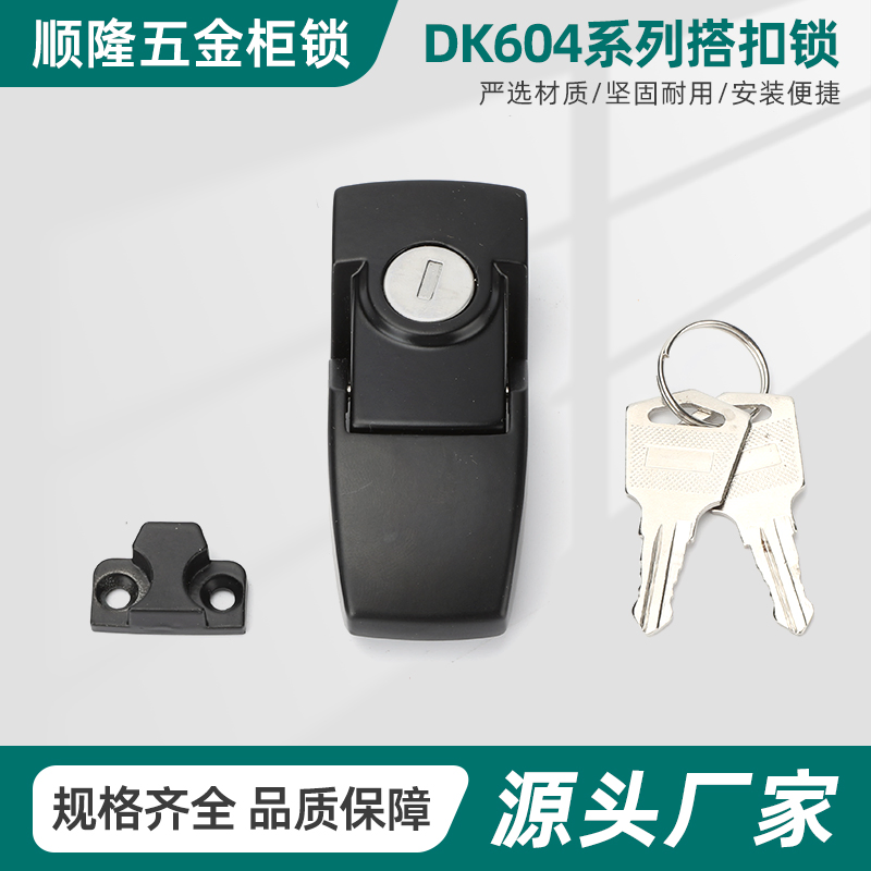 Black Coated Metal Cabinet Hasp Latch Dk604 Security Toggle Lock with Two Keys for High Security Applications