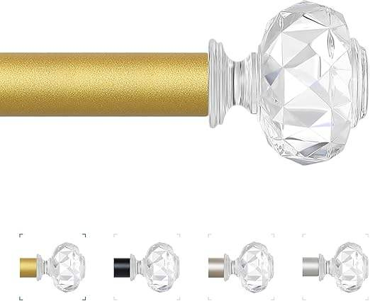 Rustic Curtain Rod, Dual Curtain Rod with Easy Installation