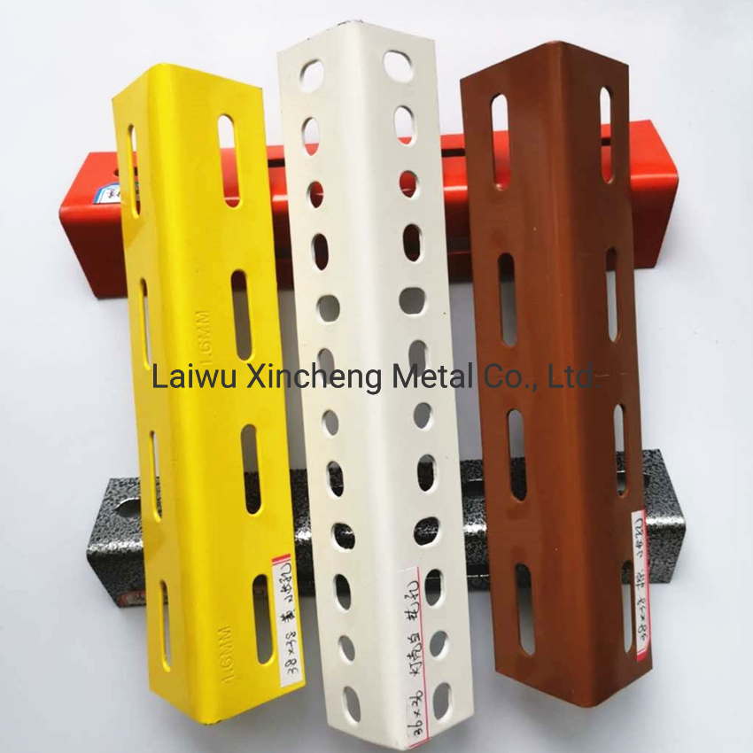 Powder Coated Slotted Steel Angle Bar