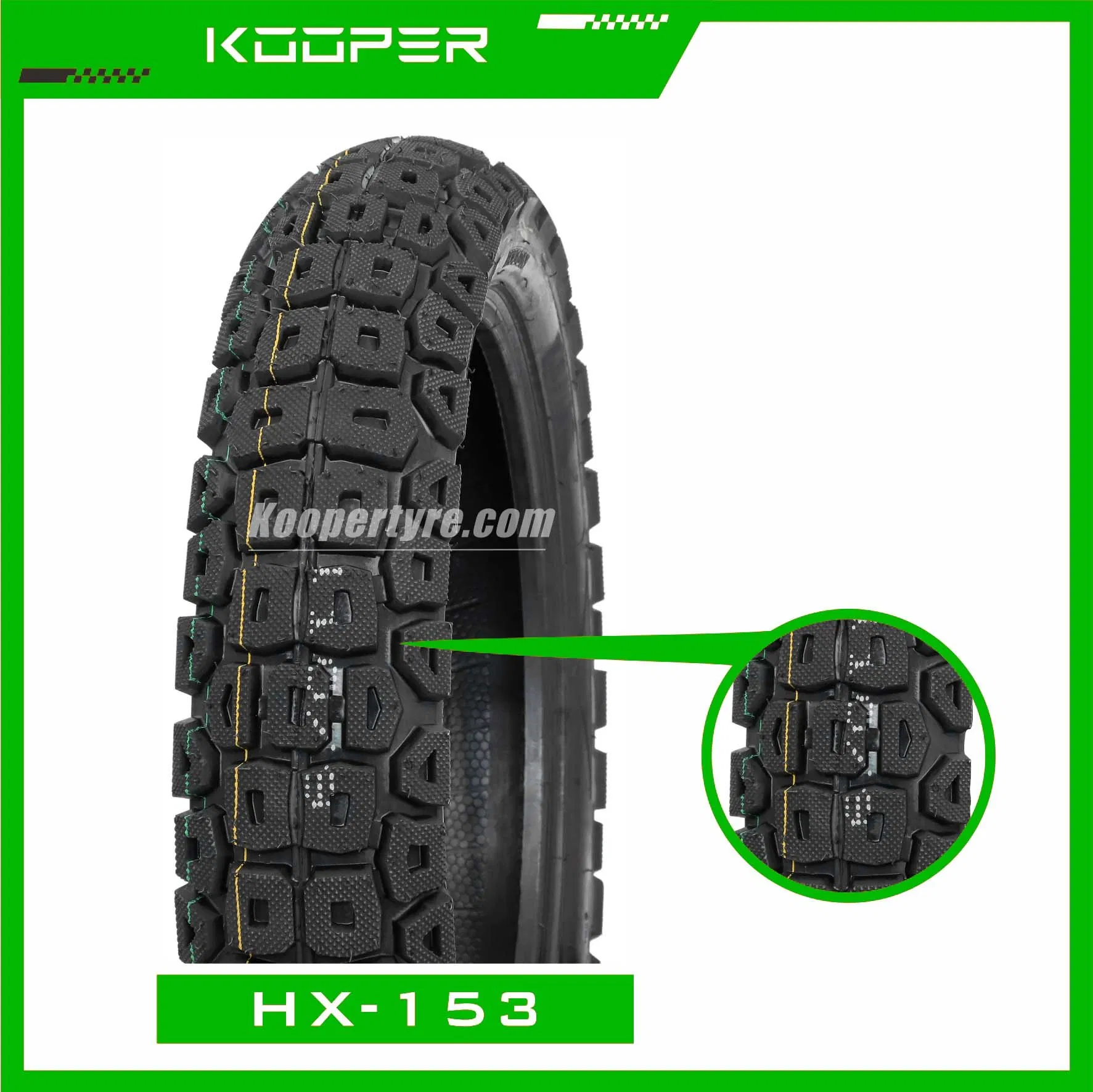 Durable Performance Motorcycle Tire Tubeless Set (110/90-16)