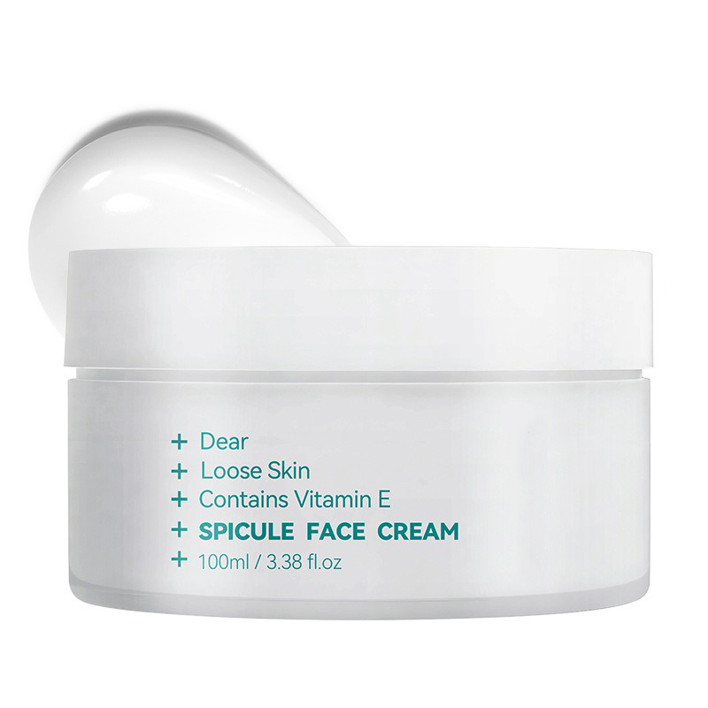 Pink Spicule Calcium Cream for Under Eyes Skin Brightening Moisturizer Organic Firming Smoothing Spicule Face Cream