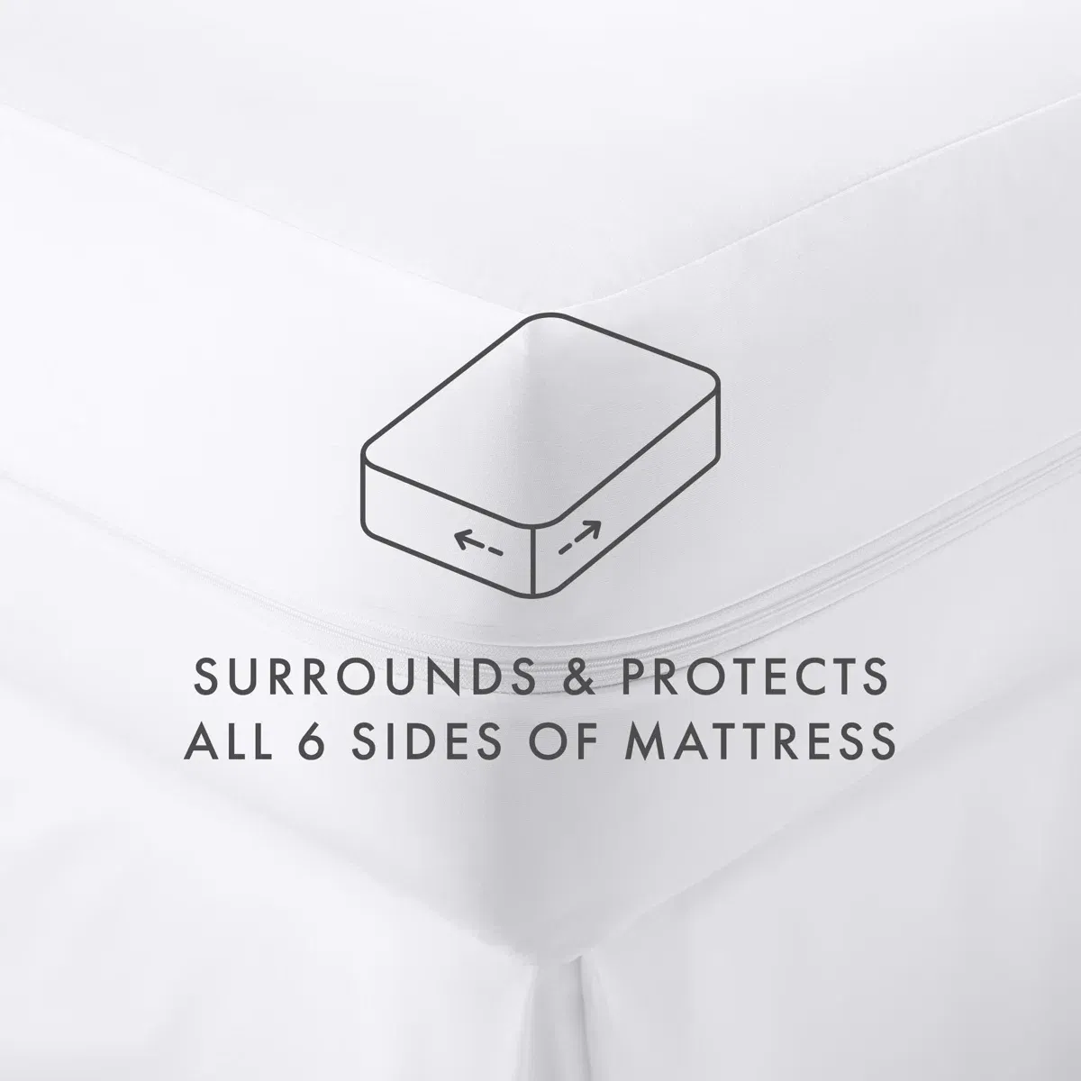 Hotel-Bedding Waterproof Mattress Protector Zippered Eco-Friendly Mattress Cover