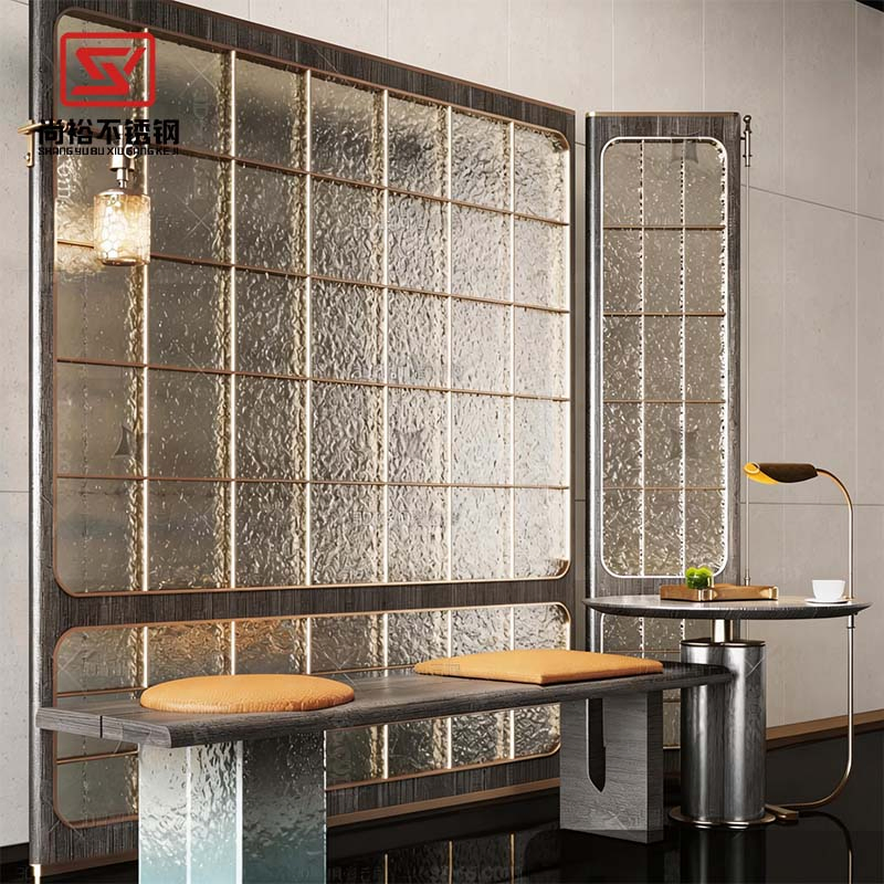 Unique Laser Cut Stainless Steel Room Divider Screen for Home Decor