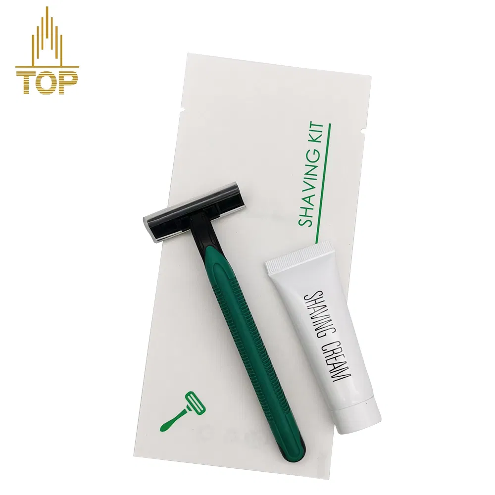 Custom Logo Hotel Toiletries Set Disposable Shaving Kit Supplies
