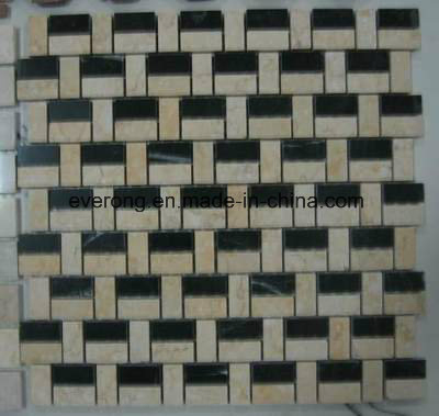 Natural Stone Marble Slate Art Mosaic for Bathroom / Kitchen Floor Tile