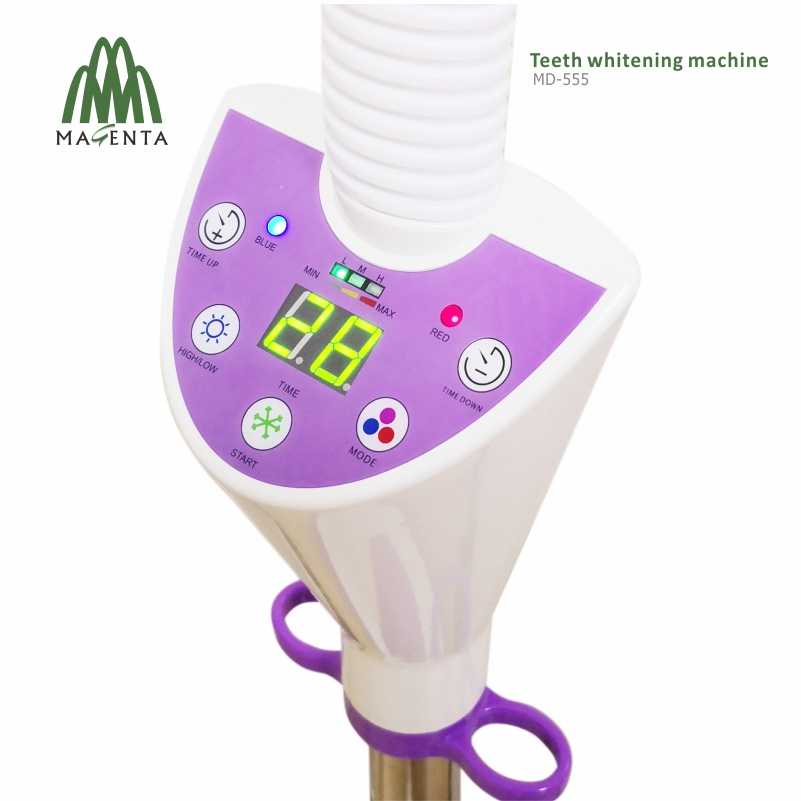 New Blue/Purple/Red LED Light Portable Teeth Bleaching Machine for Dental and Beauty