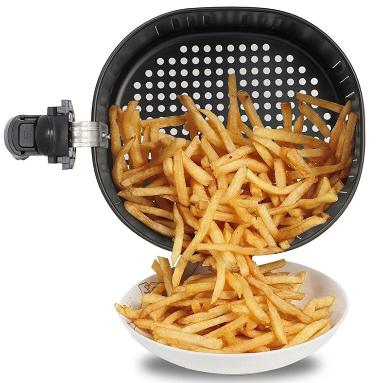 1000W Multifunctional Pressure Cooker Air Fryer with Temperature Control Knob