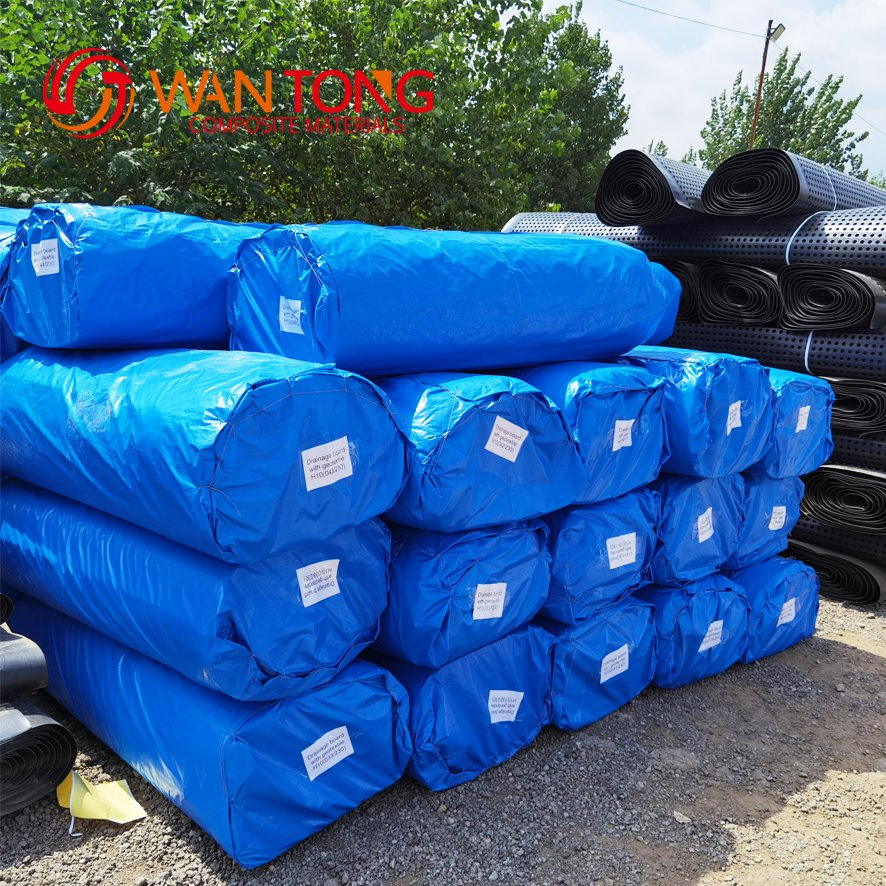 HDPE Composite Dimple Geomembrane Type Geotextile Drainage Board Useful