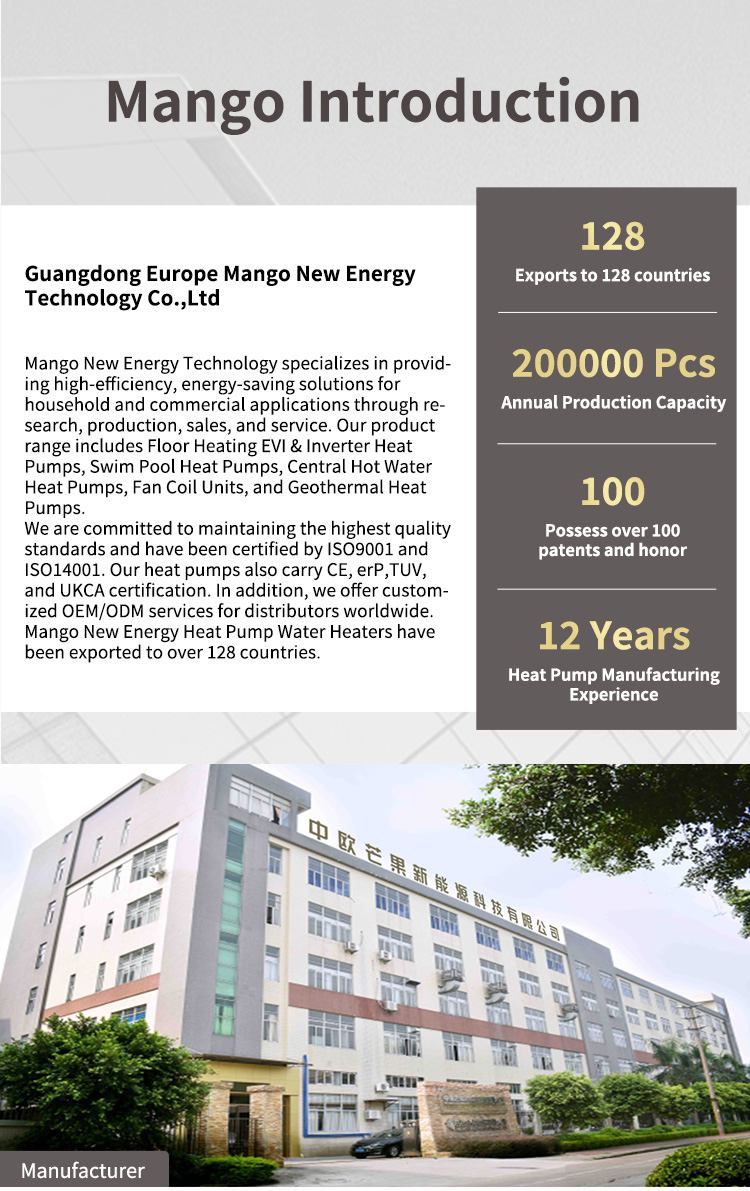 Evi Low Temperature Air Source Heat Pump for Dhw and Room Heating