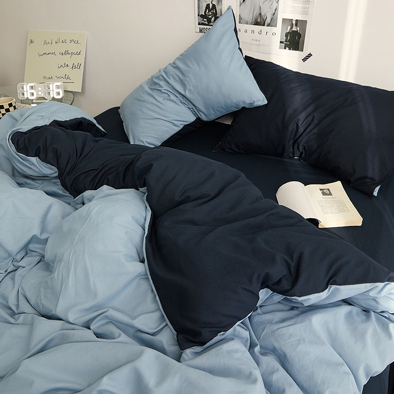 4 PCS Bedsheets 100% Cotton Bedding Sets Cheap All Size Bedding Set