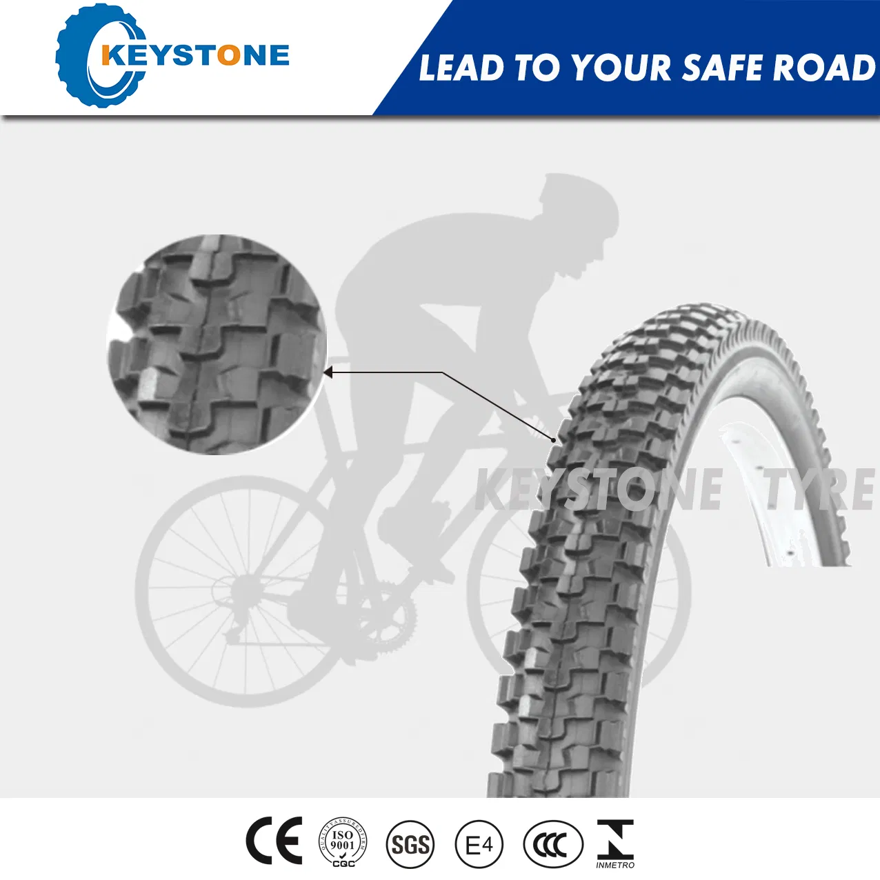 Велосипедная покрышка ECE MTB 26x2.50 Dual Compound