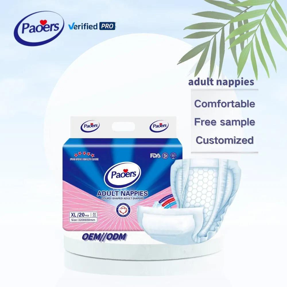 Disposable Incontinent Adult Diaper Nappy Manufacturer for Elderly Old People Cheap Wholesale