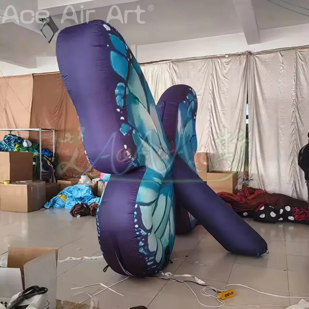 3m Giant Inflatable Butterfly Air Blow Wings Outdoor Zoo Garden Decoration Parade Event Advertising Props