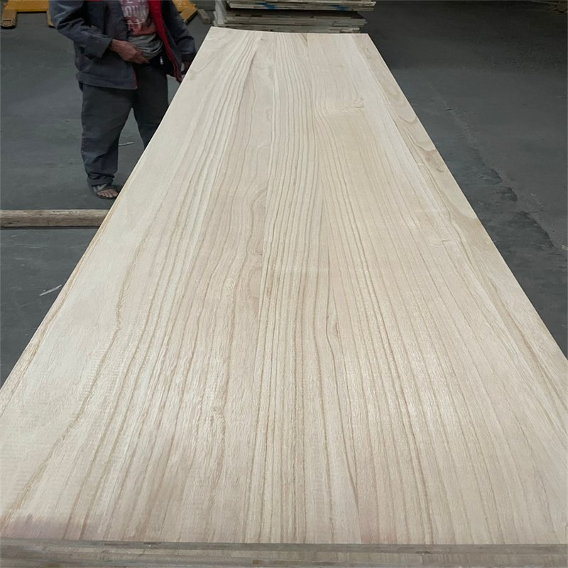 Straight Finger-Jointed Natural Pattern Paulownia/Poplar/Pine Solid Boards for Furniture