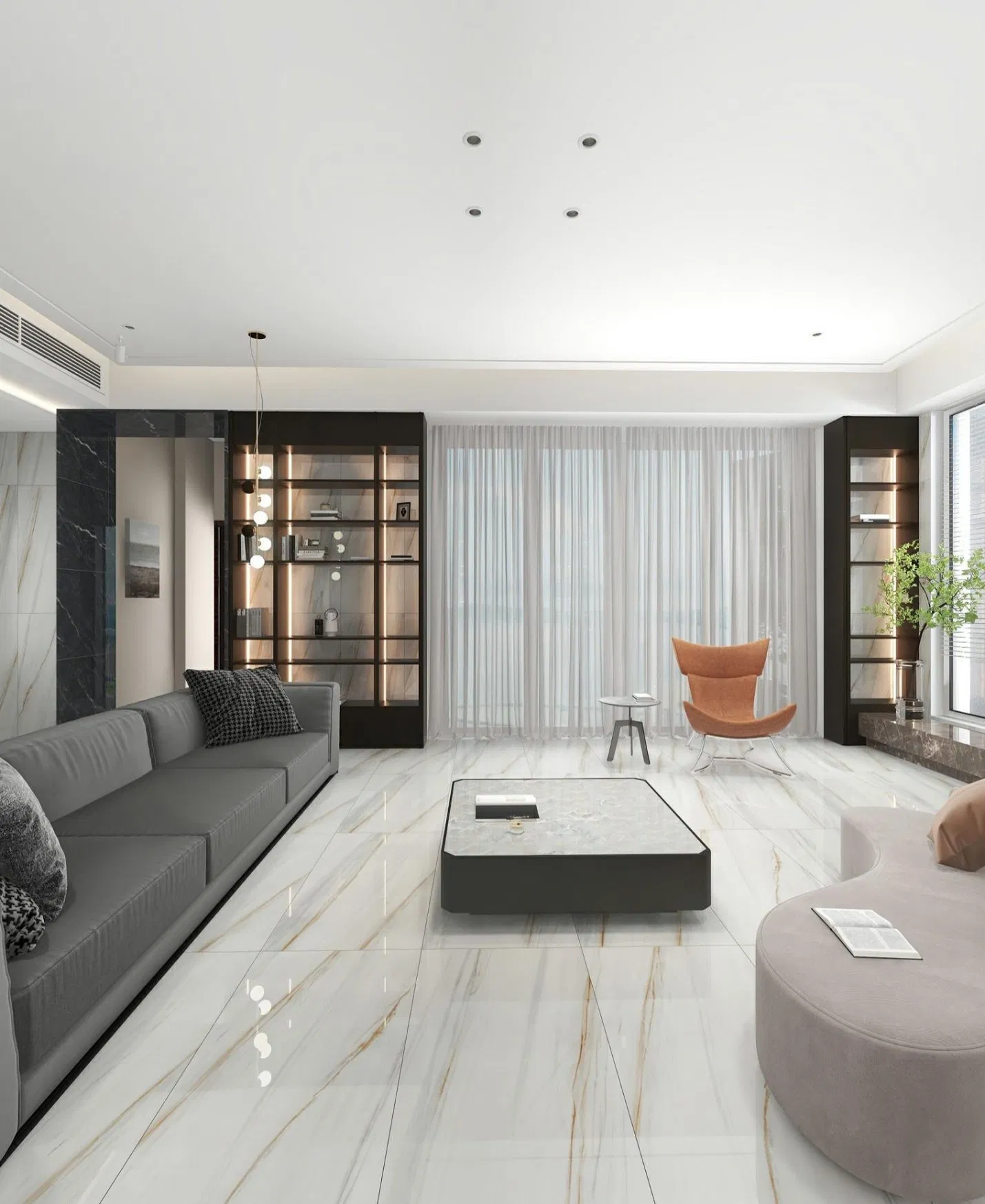 Керамогранитная плитка 600x1200 мм глянцевая