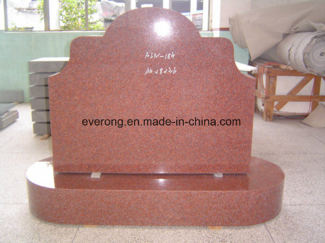 Indian Red Granite Headstone, Western Style and Russia Monument & Tombstone