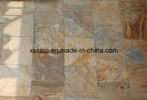 Natural Stone Cheap Rusty Slate Tiles for Flooring