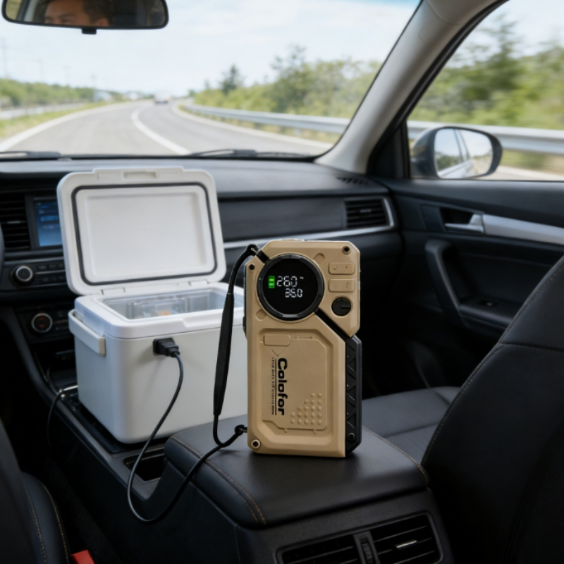 12V Portable Air Pump for Quick Tire Inflation with ABS Material