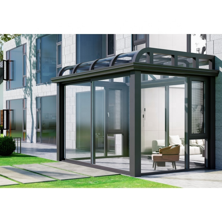 Modern Aluminium Sunroom Conservatory Outdoor Four Seasons Winter Garden Glass House Sunrooms