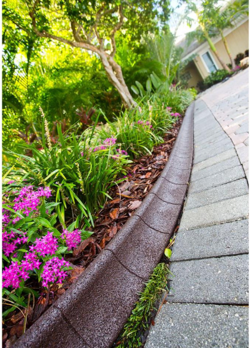 Tall Innovative Eco Border Rubber Edging Curb