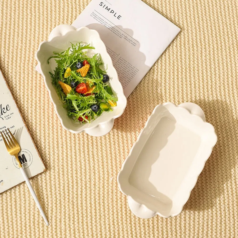 Strong Load Bearing Capacity Non Toxic Luxury Ceramic Plates for Banquets