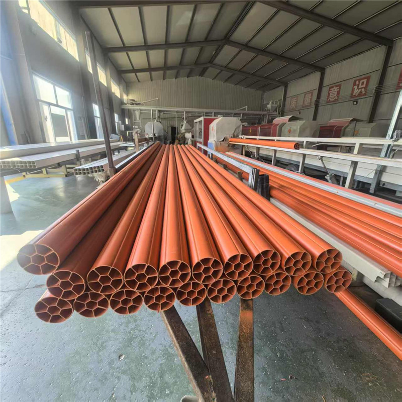 Orange Seven-Hole Integrated Electric Cable Pipe