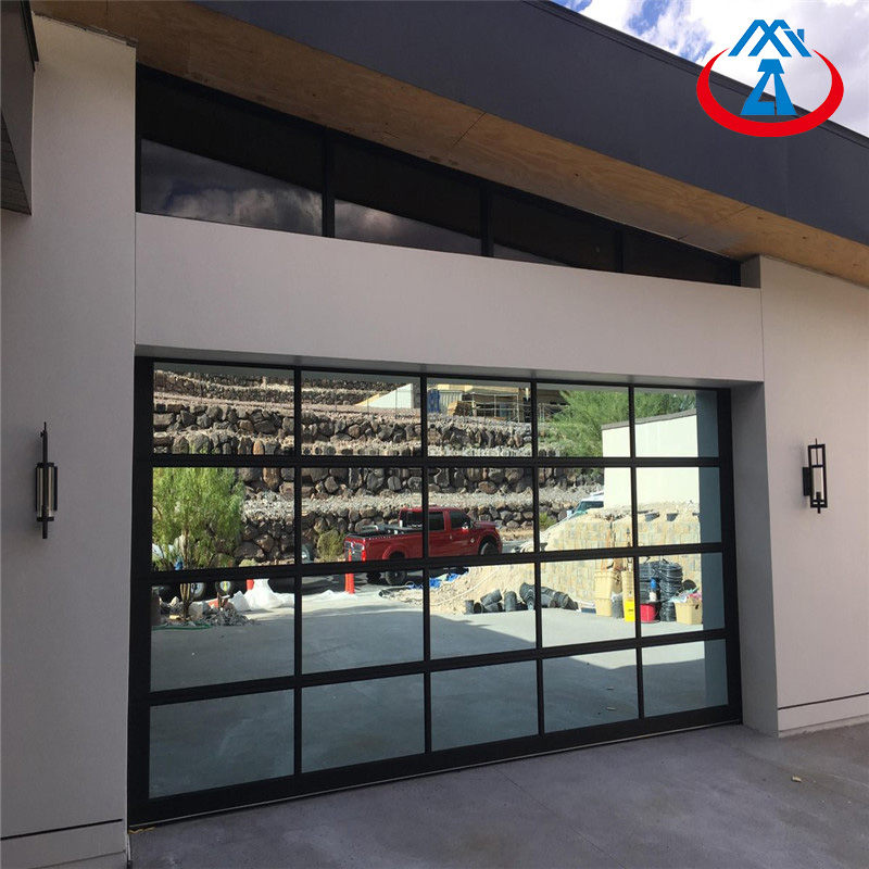 Aluminum Garage Door with Tempered/Frosted Glass