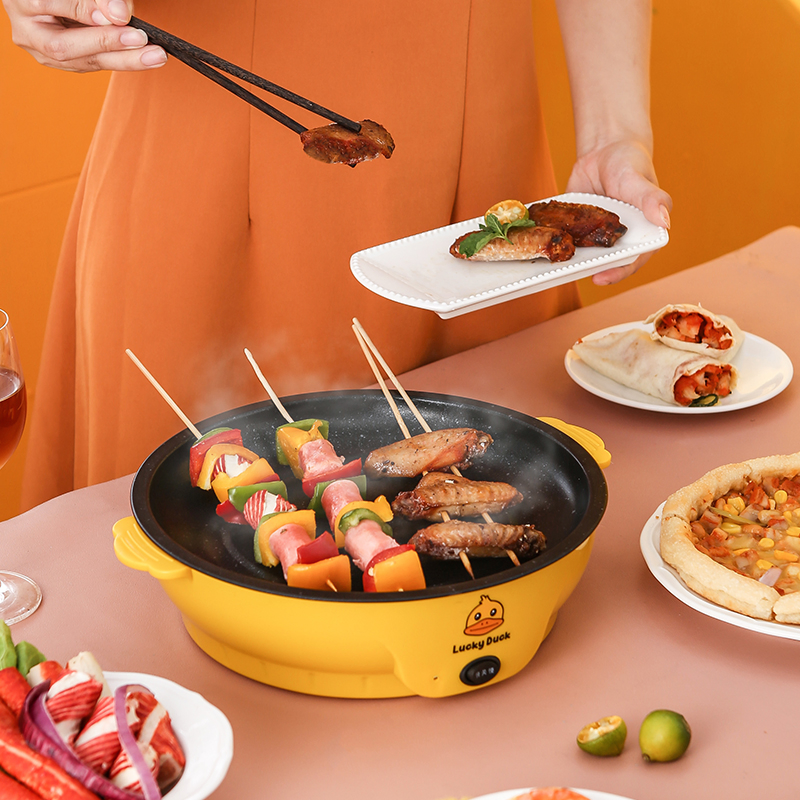 Kaiershi Jj-30d Beautiful Round Electric Skillet Cooking