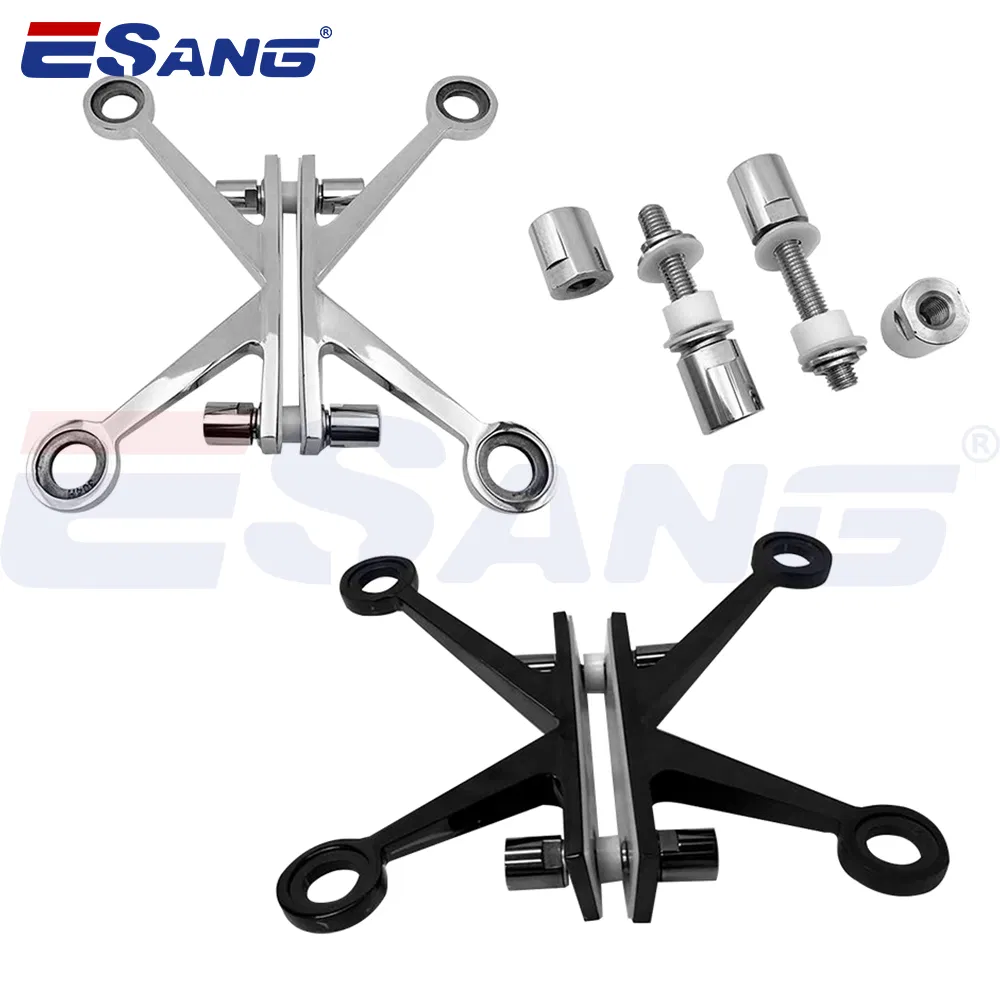 Esang Hardware Factory Satin/Mirror Finished 304 316 Stainless Steel Curtain Wall Spider Glass Holder Fitting