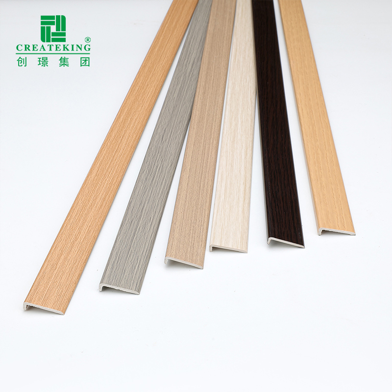 China Factory Customized Multicolor 24*4mm Waterproof L-Shaped UPVC Flooring Profiles