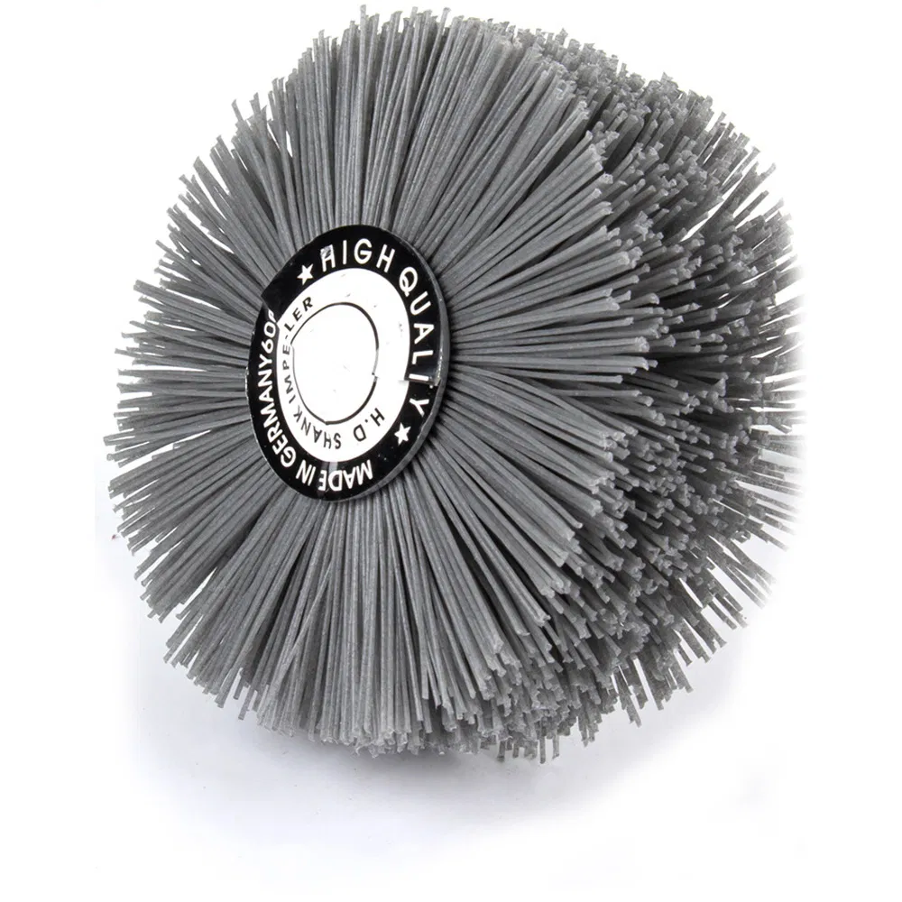 Round Pole High-Density Soft Wool Nylon Polishing Wood Abrasive Brush