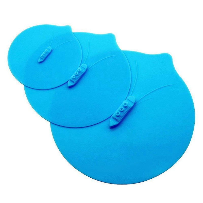 Heat Resistant Non Toxic Food Grade Silicone Boat Shape Anti Spill Lid