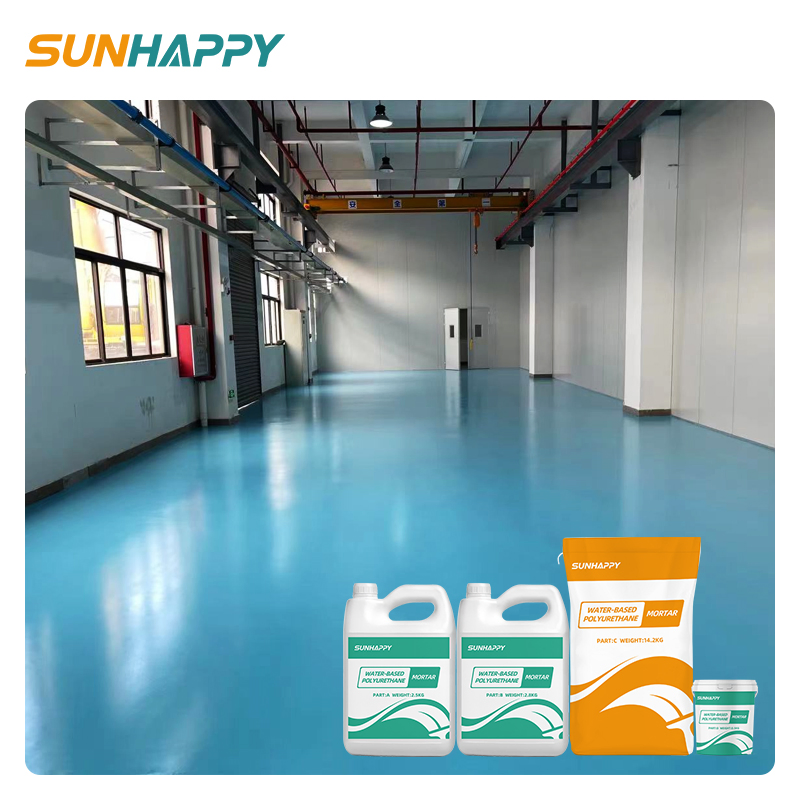 High-Performance PU Mortar Floor Water-Based Resists Heavy Load Impact Chemical Thermal Shock Polyurethane Mortar