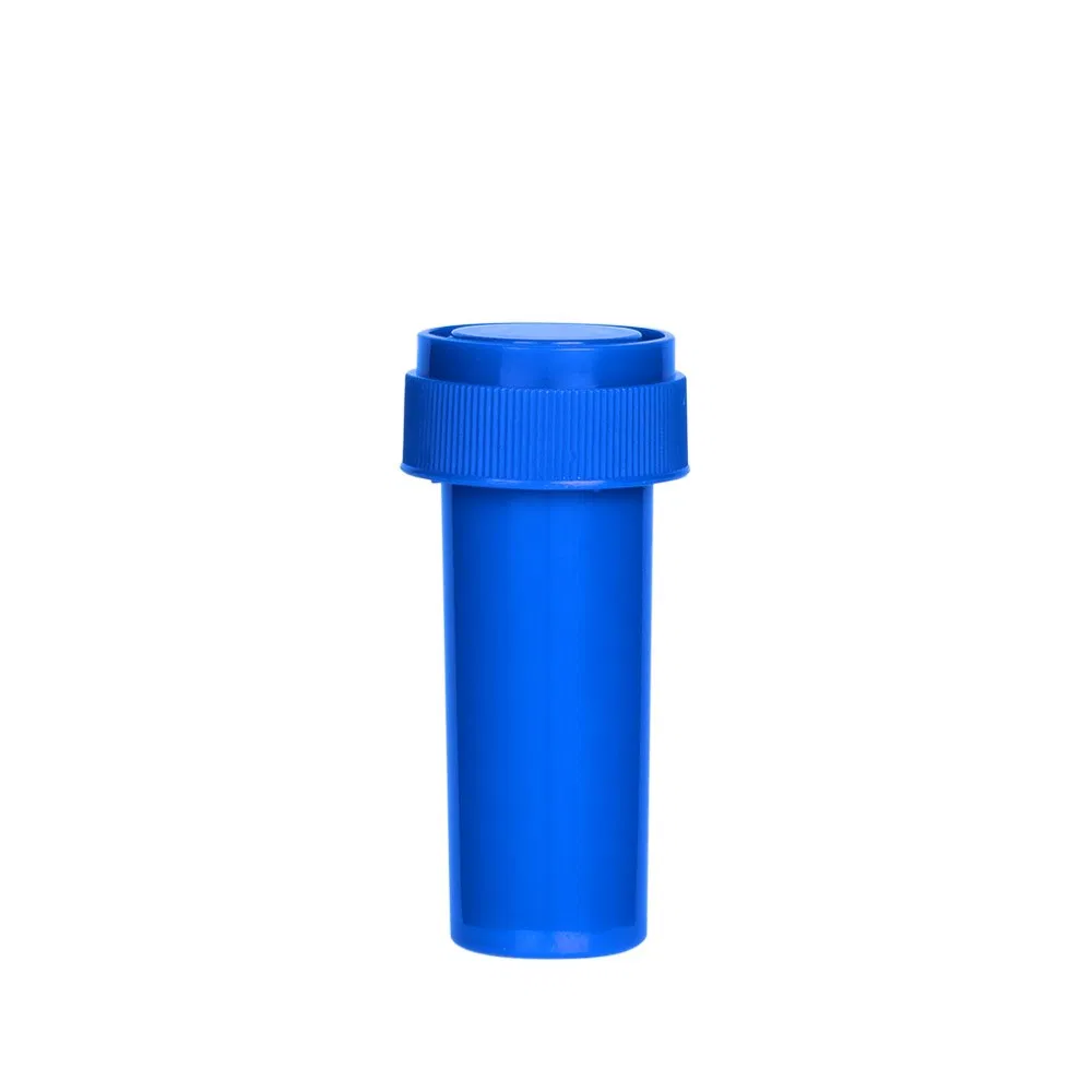 TPS Plastic Reversible Cap Vials, 8 DRAM